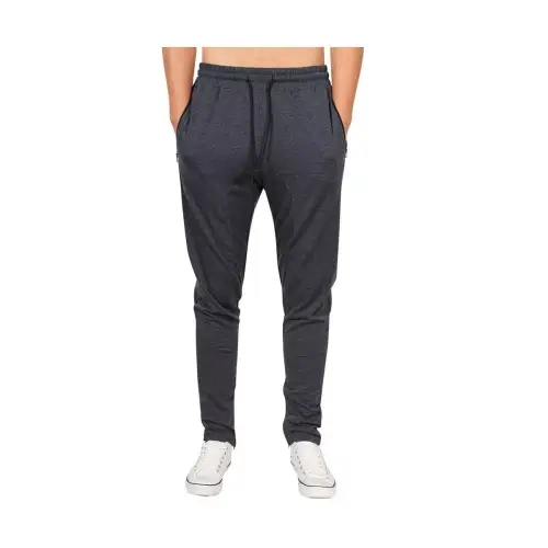 WhizMax Men's Workout Pants Exercise Leggings Zipper Compression Tights