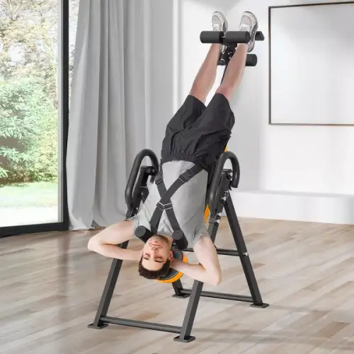 Inversion Table, 300lbs Capacity Heavy Duty Inversion Table, Decompression Back Stretcher Machine, Strength Training Equipment with Headrest - 图片 2
