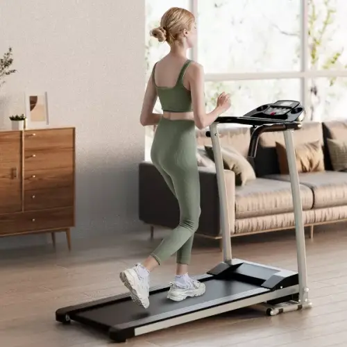 Costway 2 HP Up to 7.5MPH Folding Treadmill Motorized Running Machine 12 Preset Program & LCD Display Screen - 图片 2
