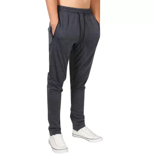WhizMax Men's Workout Pants Exercise Leggings Zipper Compression Tights - 图片 2