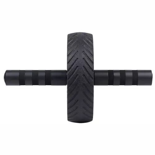 HolaHatha Compact Exercise Fitness Abdominal Core Building Workout Single Non Slip Ab Roller Wheel Equipment with Handles for Home Gym and Toning - 图片 3