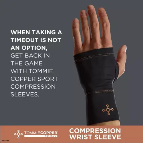 Tommie Copper Sport Compression Wrist Sleeve - 图片 3
