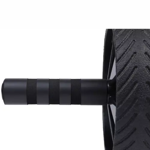 HolaHatha Compact Exercise Fitness Abdominal Core Building Workout Single Non Slip Ab Roller Wheel Equipment with Handles for Home Gym and Toning - 图片 2